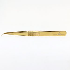 London Brows Angled Gold Lash Extension Tweezers