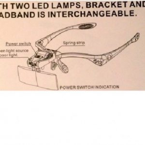 Magnifier LED Lash Extension Glasses